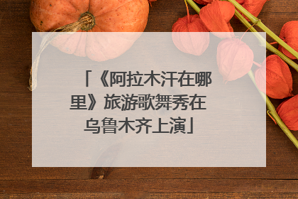 《阿拉木汗在哪里》旅游歌舞秀在乌鲁木齐上演