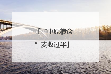 “中原粮仓”麦收过半