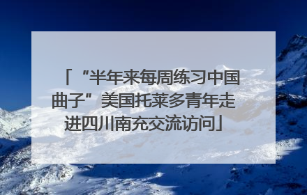 “半年来每周练习中国曲子”美国托莱多青年走进四川南充交流访问