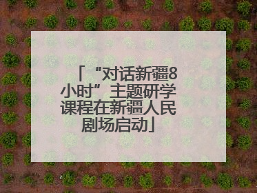 “对话新疆8小时”主题研学课程在新疆人民剧场启动