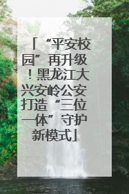 “平安校园”再升级！黑龙江大兴安岭公安打造“三位一体”守护新模式