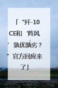 “歼-10CE和‘阵风’孰优孰劣？”官方回应来了