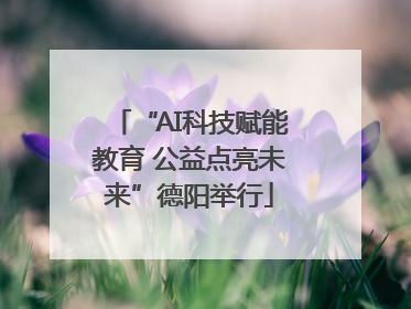 “AI科技赋能教育 公益点亮未来”德阳举行