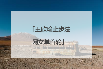 王欣瑜止步法网女单首轮
