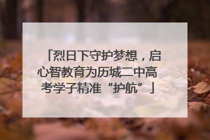 烈日下守护梦想，启心智教育为历城二中高考学子精准“护航”