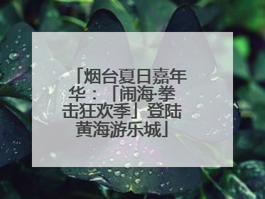 烟台夏日嘉年华：「闹海·拳击狂欢季」登陆黄海游乐城