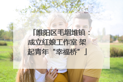 睢阳区毛堌堆镇：成立红娘工作室 架起青年“幸福桥”