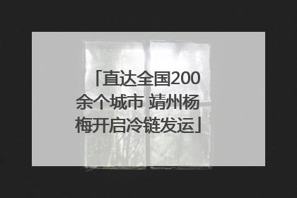 直达全国200余个城市 靖州杨梅开启冷链发运