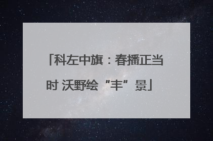 科左中旗：春播正当时 沃野绘“丰”景