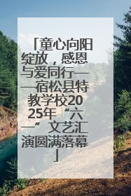 童心向阳绽放，感恩与爱同行——宿松县特教学校2025年“六一”文艺汇演圆满落幕