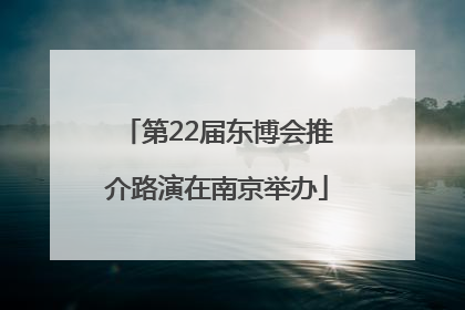 第22届东博会推介路演在南京举办