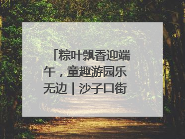 粽叶飘香迎端午，童趣游园乐无边｜沙子口街道儿童端午游园活动圆满落幕