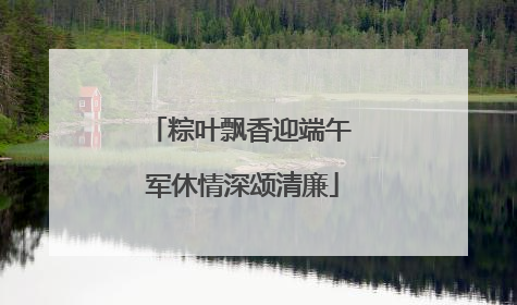 粽叶飘香迎端午 军休情深颂清廉