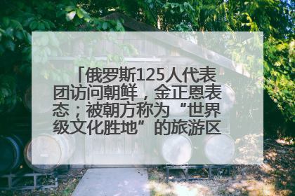 俄罗斯125人代表团访问朝鲜，金正恩表态；被朝方称为“世界级文化胜地”的旅游区，将首次接待俄游客