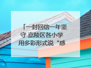 一封回信一年坚守 嘉陵区各小学用多彩形式说“感恩”｜风起之江 扶摇直上
