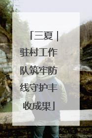 三夏｜驻村工作队筑牢防线守护丰收成果
