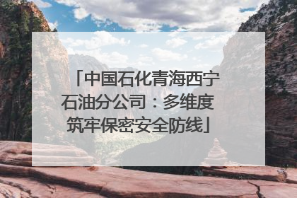 中国石化青海西宁石油分公司：多维度筑牢保密安全防线