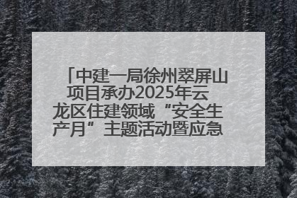 中建一局徐州翠屏山项目承办2025年云龙区住建领域“安全生产月”主题活动暨应急救援演练观摩会