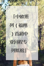 中欧班列（福州）首趟中亚回程专列抵榕