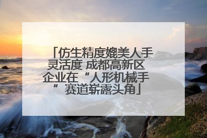仿生精度媲美人手灵活度 成都高新区企业在“人形机械手”赛道崭露头角