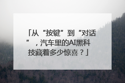 从“按键”到“对话”，汽车里的AI黑科技藏着多少惊喜？