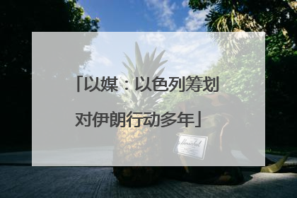 以媒：以色列筹划对伊朗行动多年
