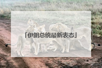 伊朗总统最新表态