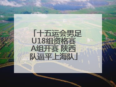 十五运会男足U18组资格赛A组开赛 陕西队逼平上海队