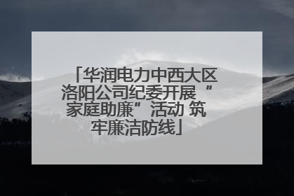 华润电力中西大区洛阳公司纪委开展“家庭助廉”活动 筑牢廉洁防线