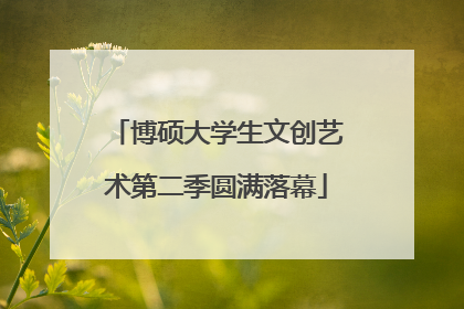 博硕大学生文创艺术第二季圆满落幕