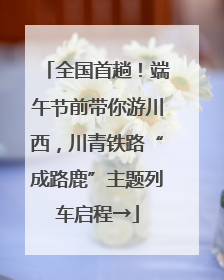 全国首趟！端午节前带你游川西，川青铁路“成路鹿”主题列车启程→