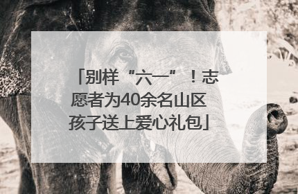 别样“六一”！志愿者为40余名山区孩子送上爱心礼包
