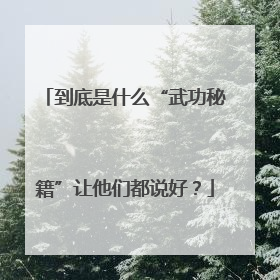 到底是什么“武功秘籍”让他们都说好？