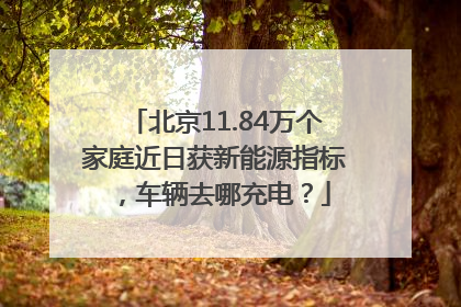 北京11.84万个家庭近日获新能源指标，车辆去哪充电？