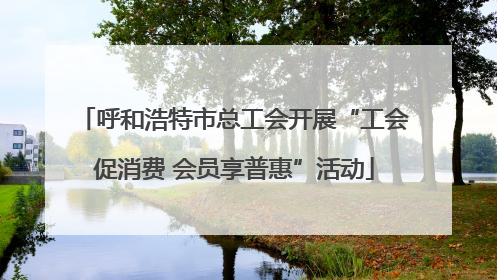 呼和浩特市总工会开展“工会促消费 会员享普惠”活动