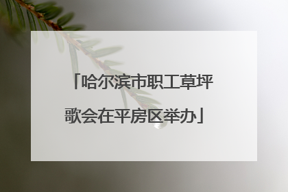 哈尔滨市职工草坪歌会在平房区举办