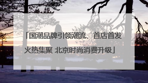 国潮品牌引领潮流、首店首发火热集聚 北京时尚消费升级