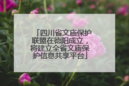 四川省文庙保护联盟在德阳成立，将建立全省文庙保护信息共享平台