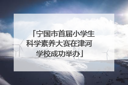 宁国市首届小学生科学素养大赛在津河学校成功举办