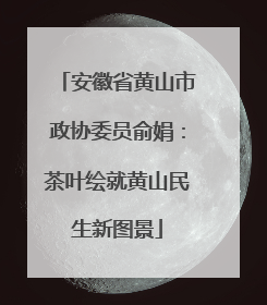安徽省黄山市政协委员俞娟：茶叶绘就黄山民生新图景