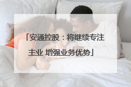 安通控股：将继续专注主业 增强业务优势