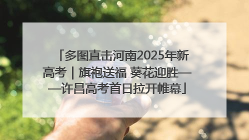 多图直击河南2025年新高考｜旗袍送福 葵花迎胜——许昌高考首日拉开帷幕