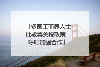 多国工商界人士批驳美关税政策 呼吁加强合作
