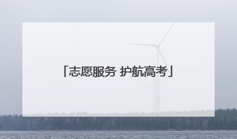 志愿服务 护航高考