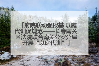 府院联动强根基 以庭代训促规范——长春南关区法院联合南关公安分局开展“以庭代训”