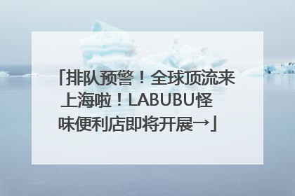 排队预警！全球顶流来上海啦！LABUBU怪味便利店即将开展→