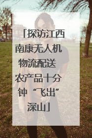 探访江西南康无人机物流配送 农产品十分钟“飞出”深山