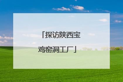 探访陕西宝鸡窑洞工厂