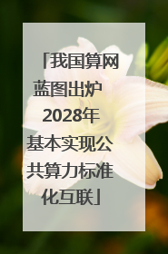 我国算网蓝图出炉 2028年基本实现公共算力标准化互联
