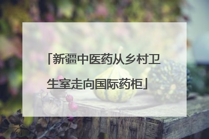 新疆中医药从乡村卫生室走向国际药柜
